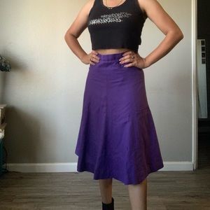 Purple flowy skirt☂️